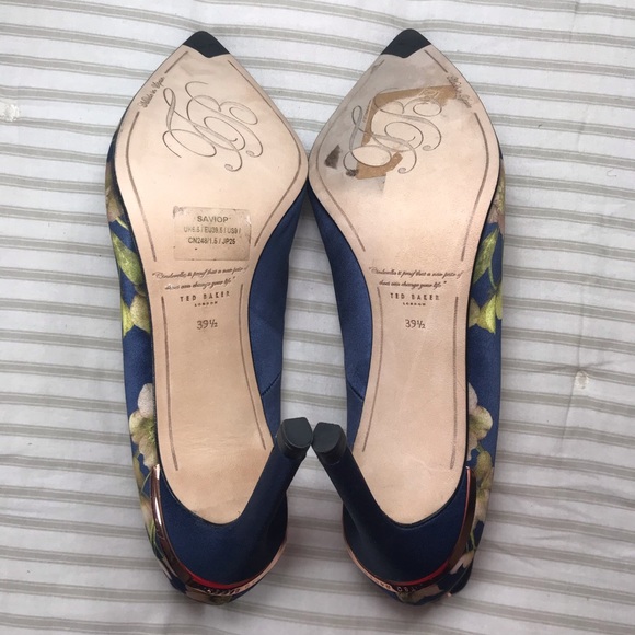Ted Baker Floral High Heels 9 - Picture 10 of 11